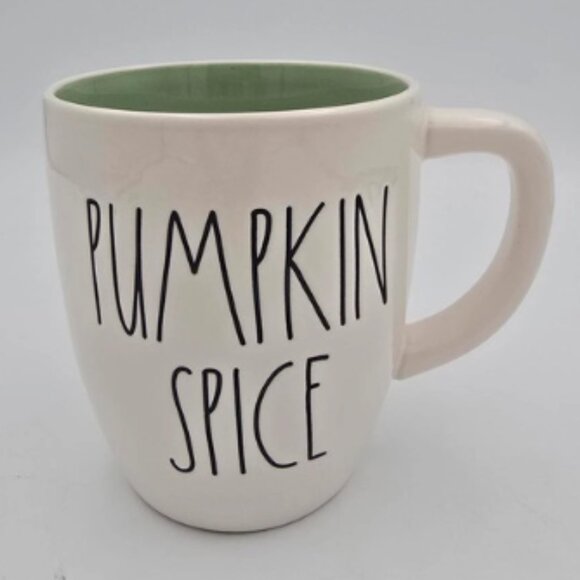 Rae Dunn Pumpkin Spice Mug w/ Fall Basket on Back - Picture 1 of 3